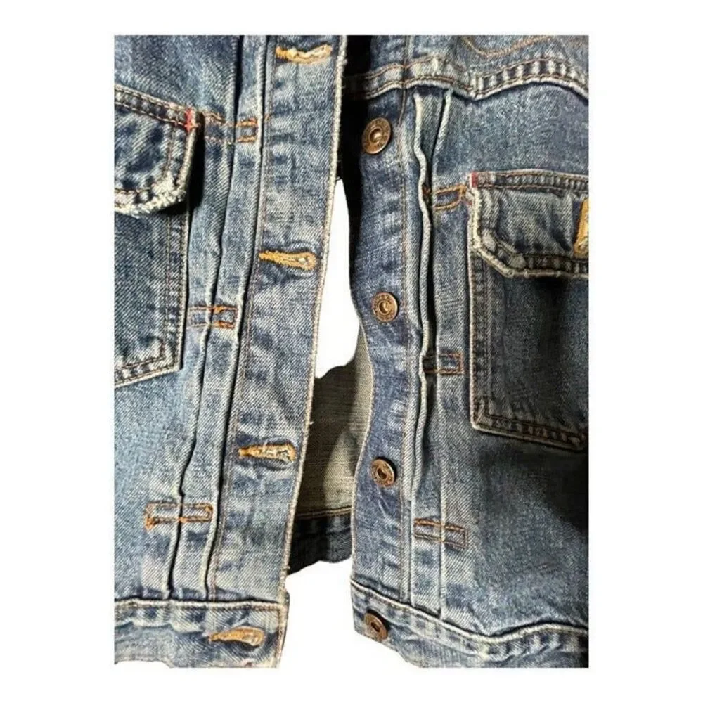 Von Dutch Jean Denim Jacket Woman’s Size M Garage Y2K - Picture 5 of 12